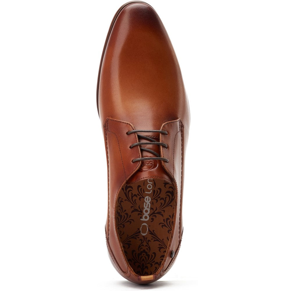 Gambino Waxy Derby Shoes Tan