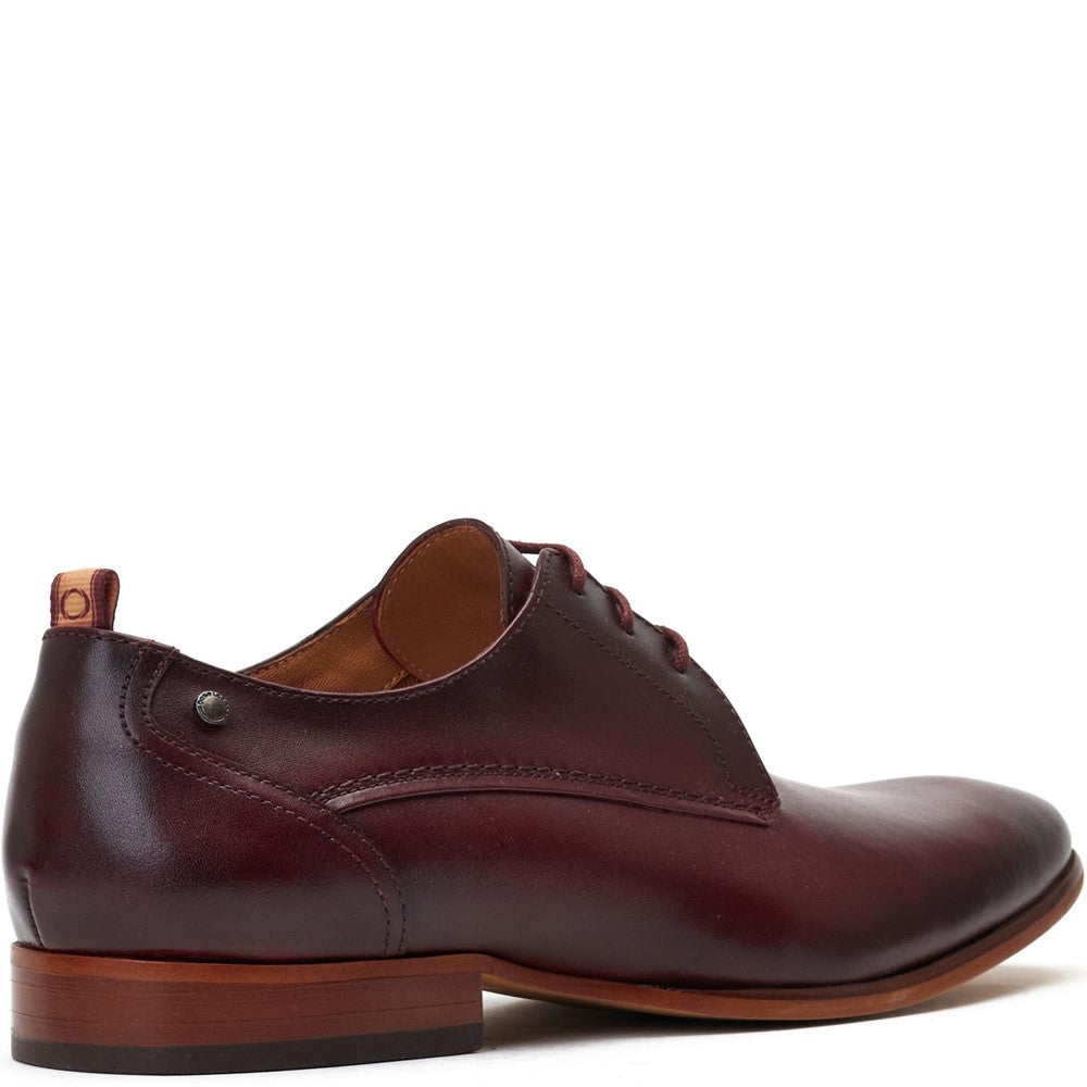 Gambino Waxy Derby Shoes Bordo