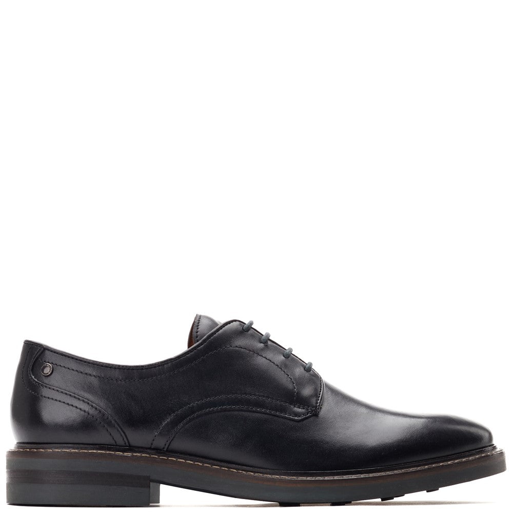 Mawley Waxy Derby Shoes Black