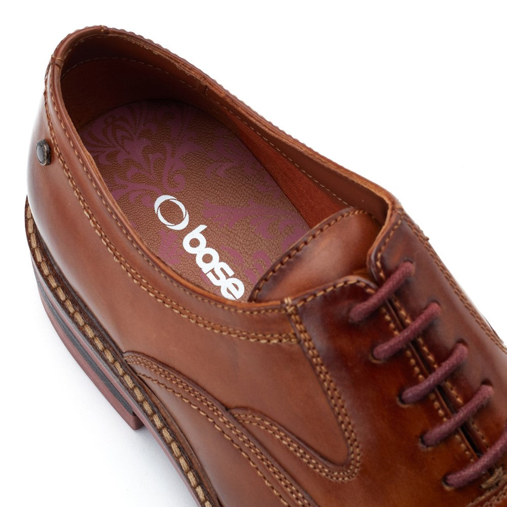 Tatton Washed Oxford Shoes Tan