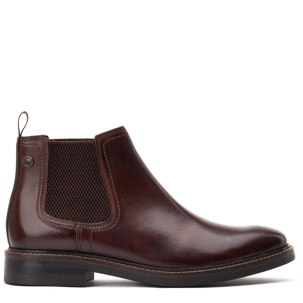 Portland Washed Chelsea Boots Brown