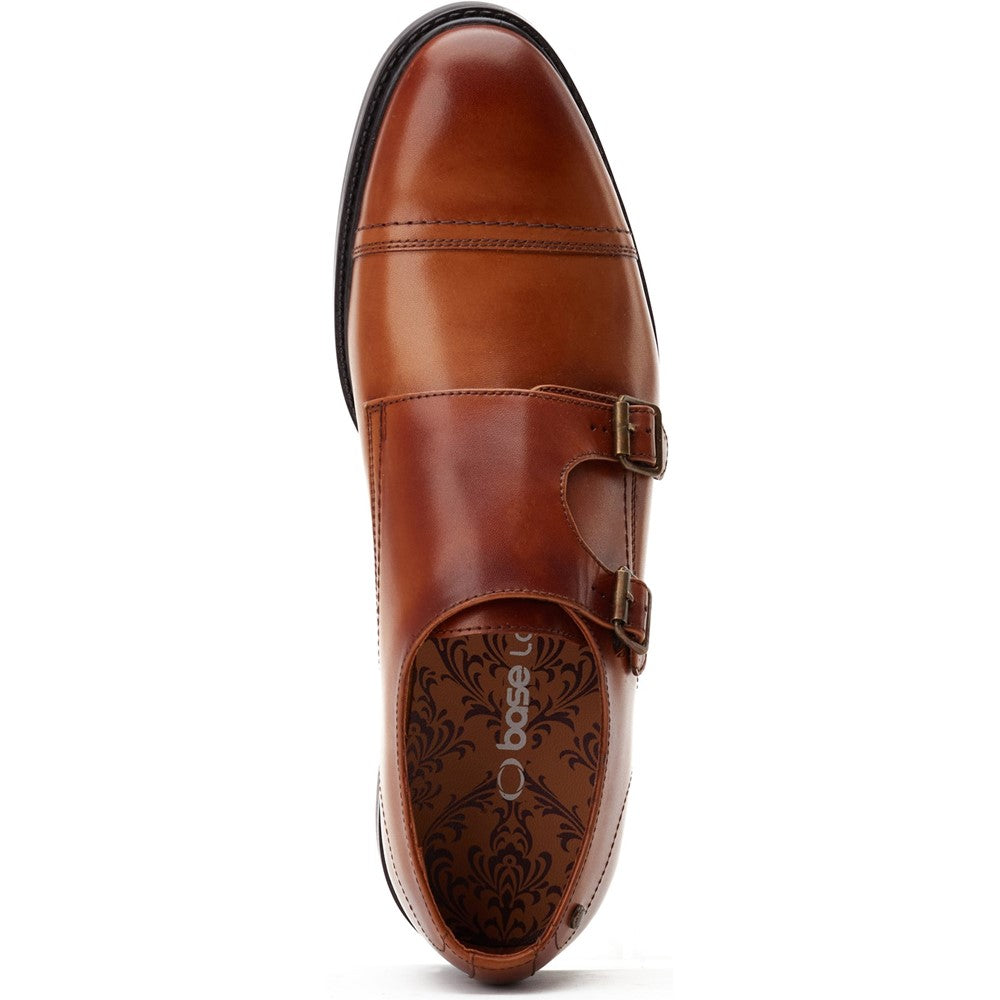 Diablo Waxy Monk Strap Shoes Tan