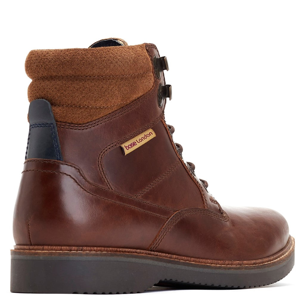 Bradley Waxy Combat Boots Brown