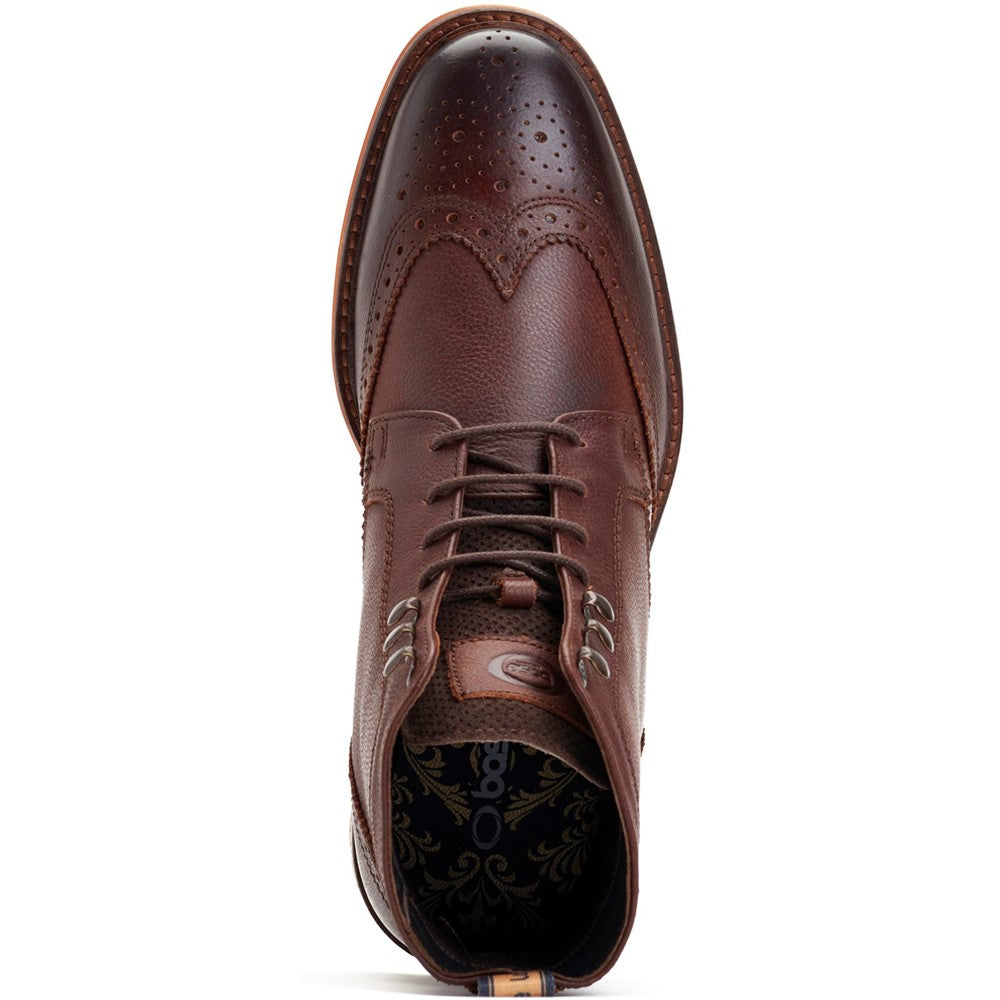 Hemlock Grain Brogue Boots Brown