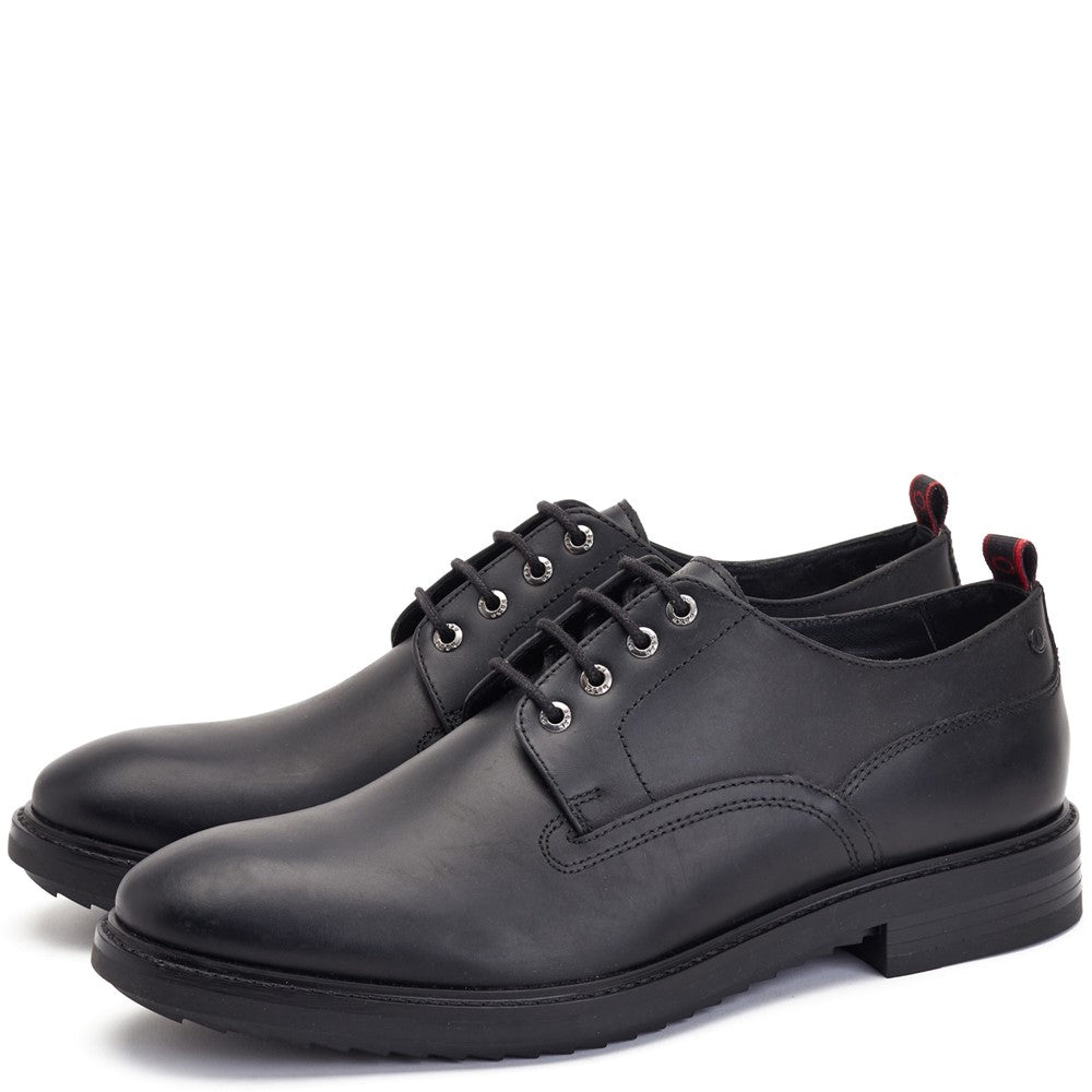 Memphis Pull Up Derby Shoes Black
