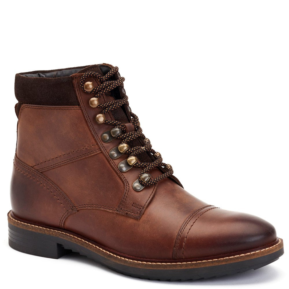 Ashland Pull Up Toe Cap Boots Brown
