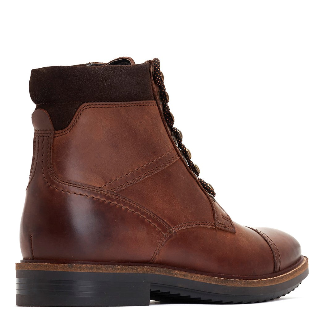 Ashland Pull Up Toe Cap Boots Brown