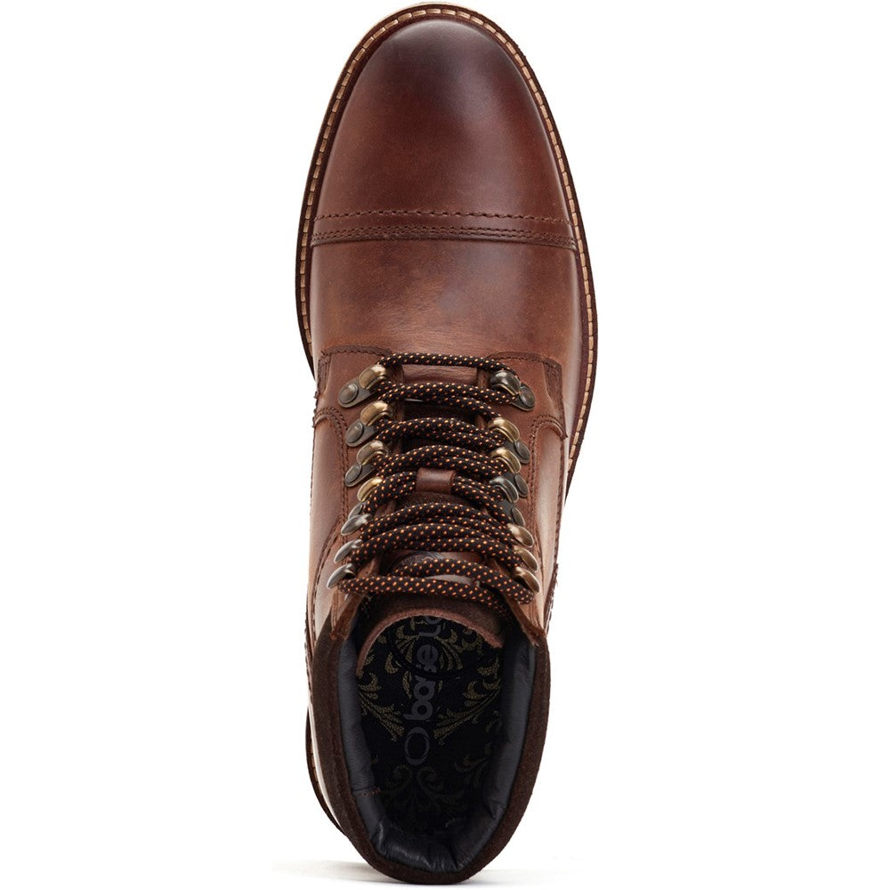 Ashland Pull Up Toe Cap Boots Brown