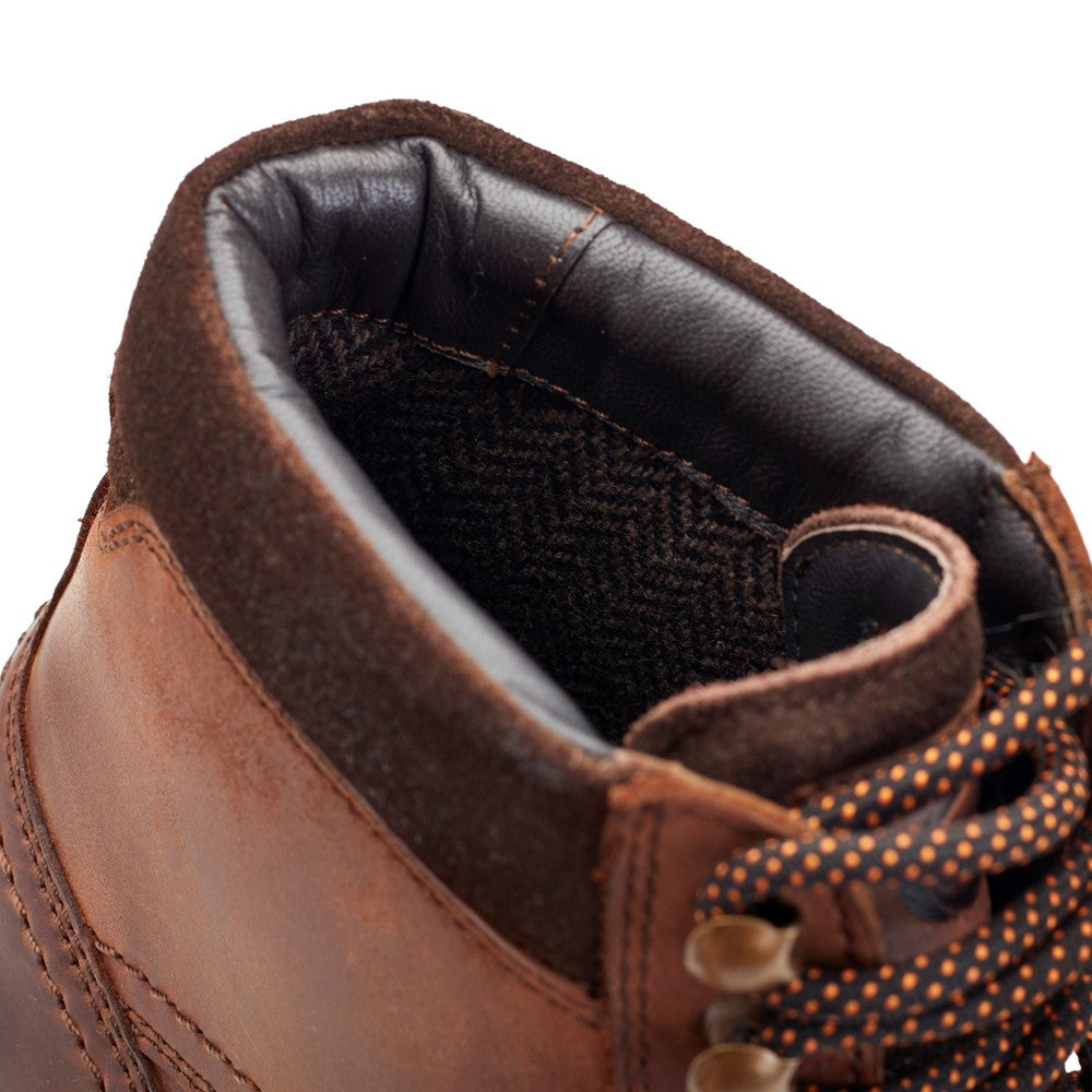 Ashland Pull Up Toe Cap Boots Brown