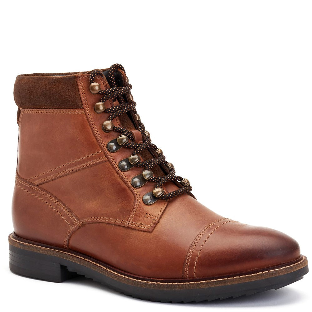 Ashland Pull Up Toe Cap Boots Tan