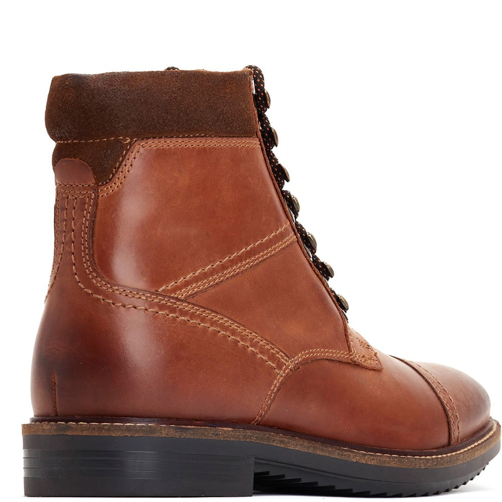 Ashland Pull Up Toe Cap Boots Tan