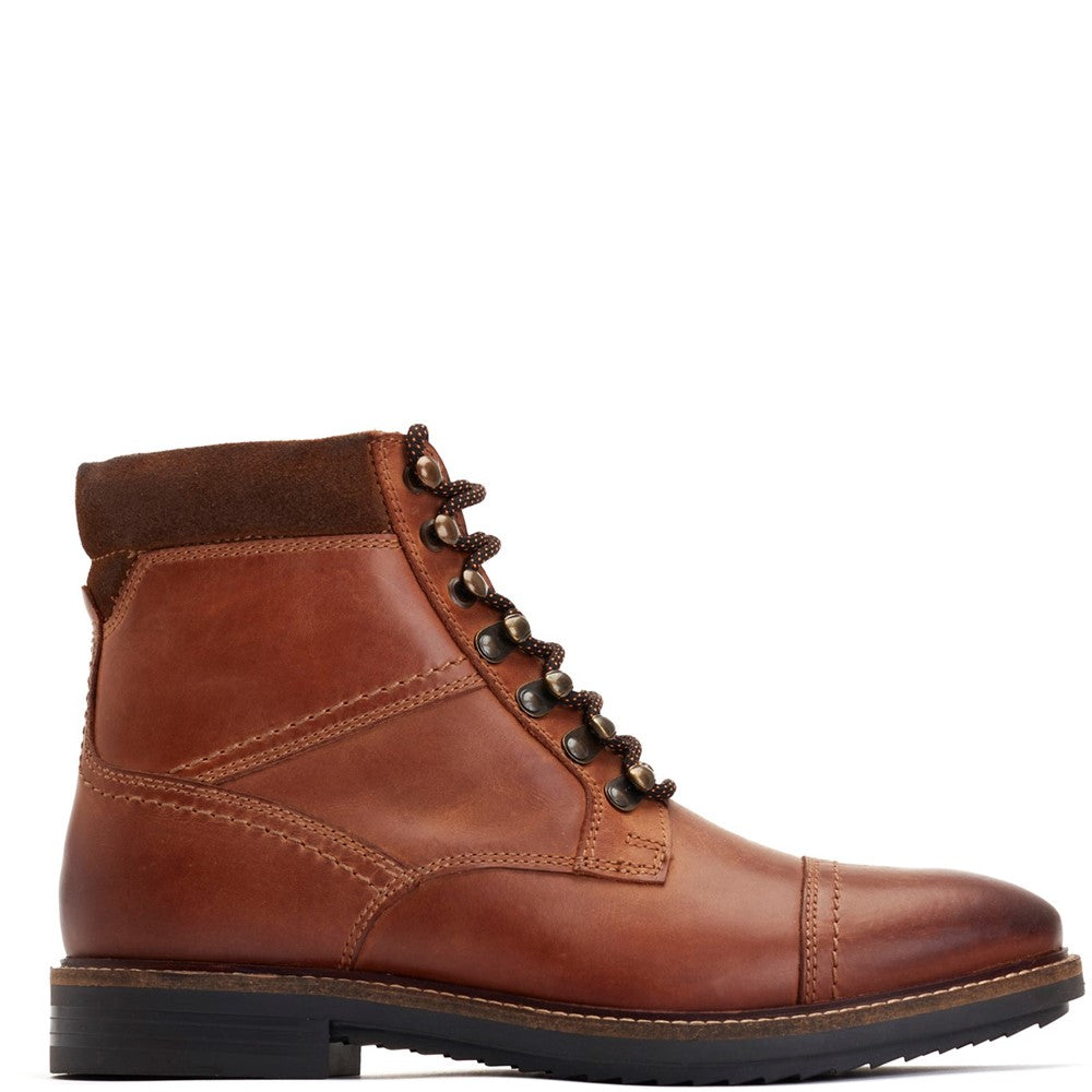 Ashland Pull Up Toe Cap Boots Tan