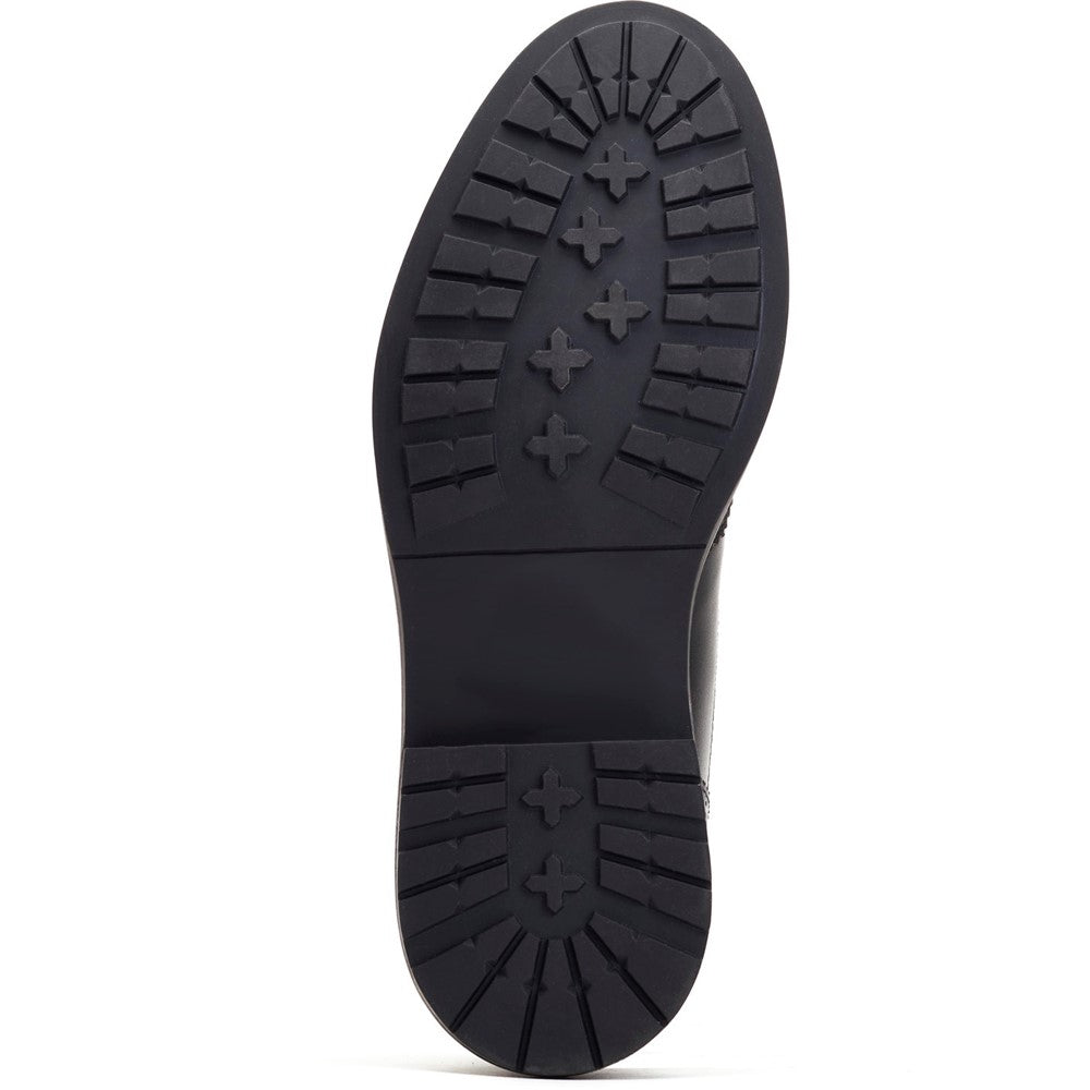 Dime Waxy Derby Shoes Black