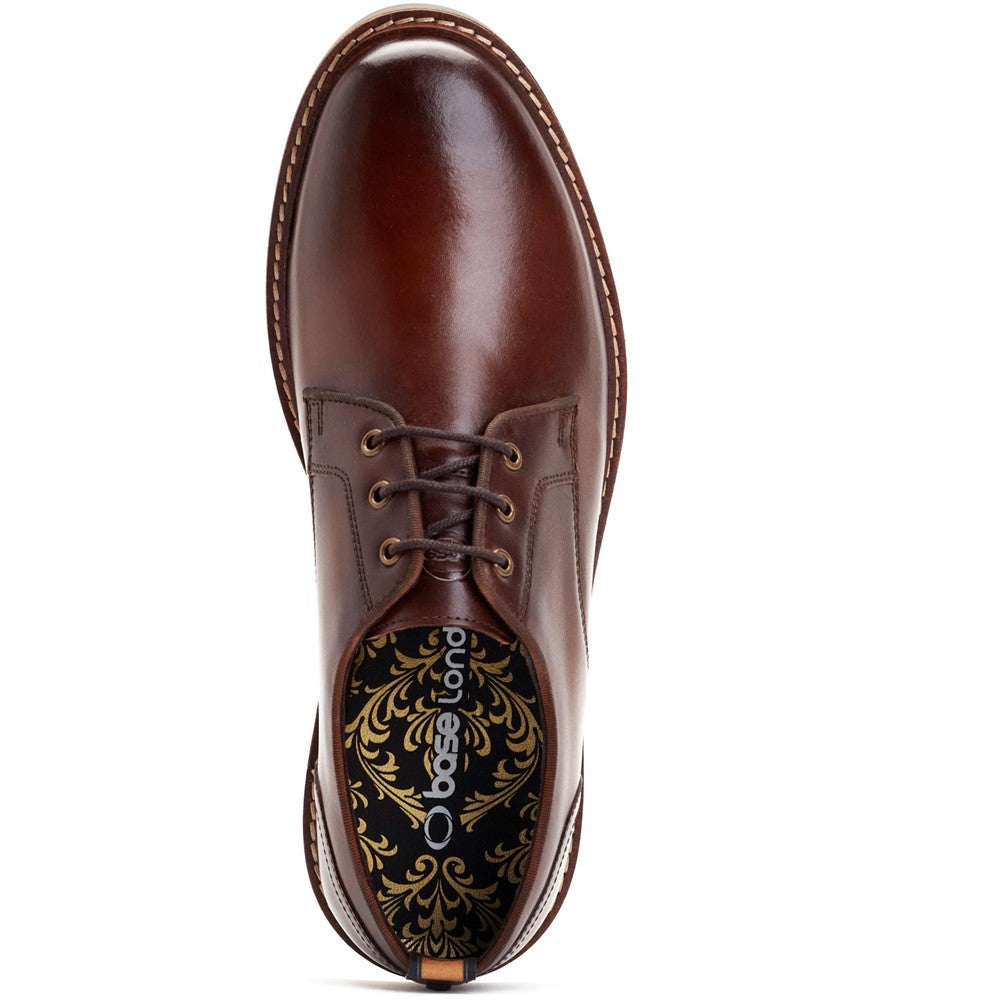 Dime Burnished Derby Shoes Brown