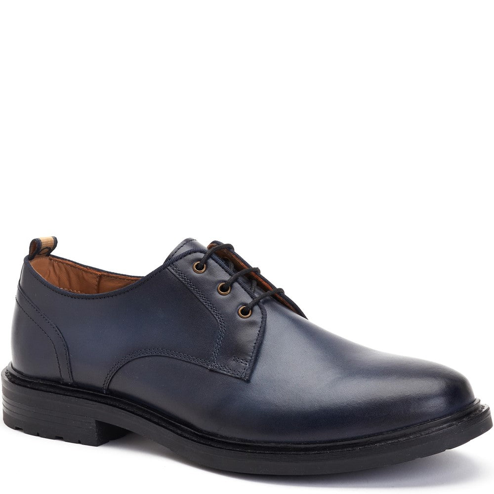Dime Burnished Derby Shoes Navy