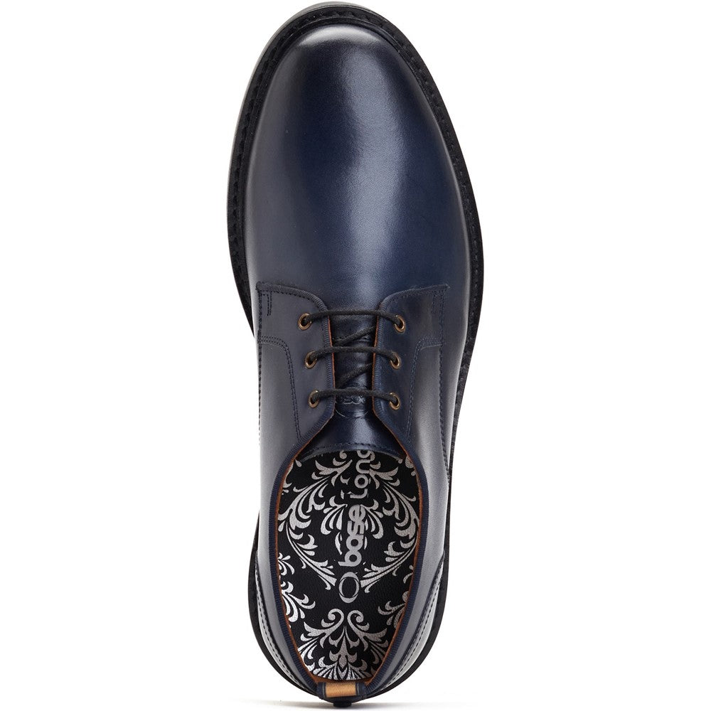 Dime Burnished Derby Shoes Navy