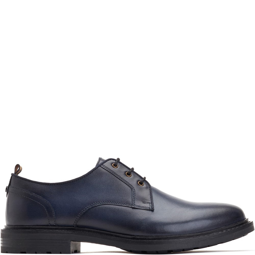 Dime Burnished Derby Shoes Navy