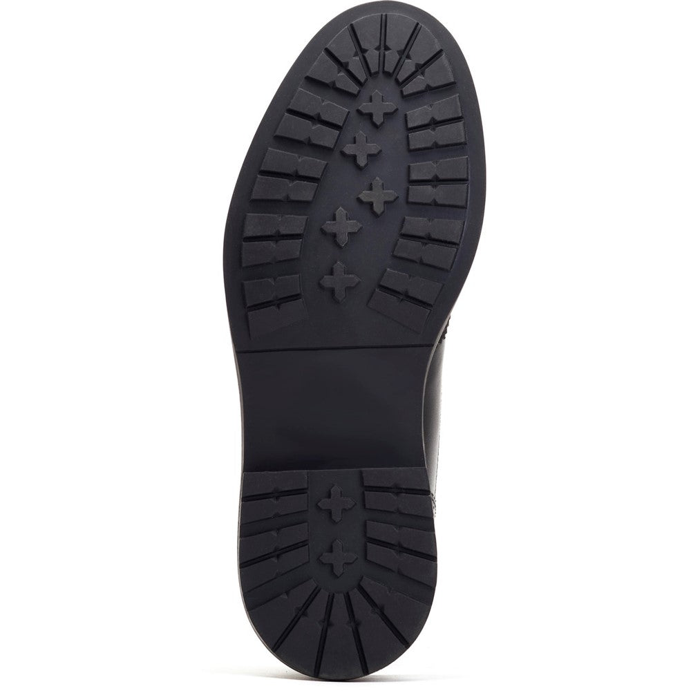 Dealer Burnished Brogue Boots Black