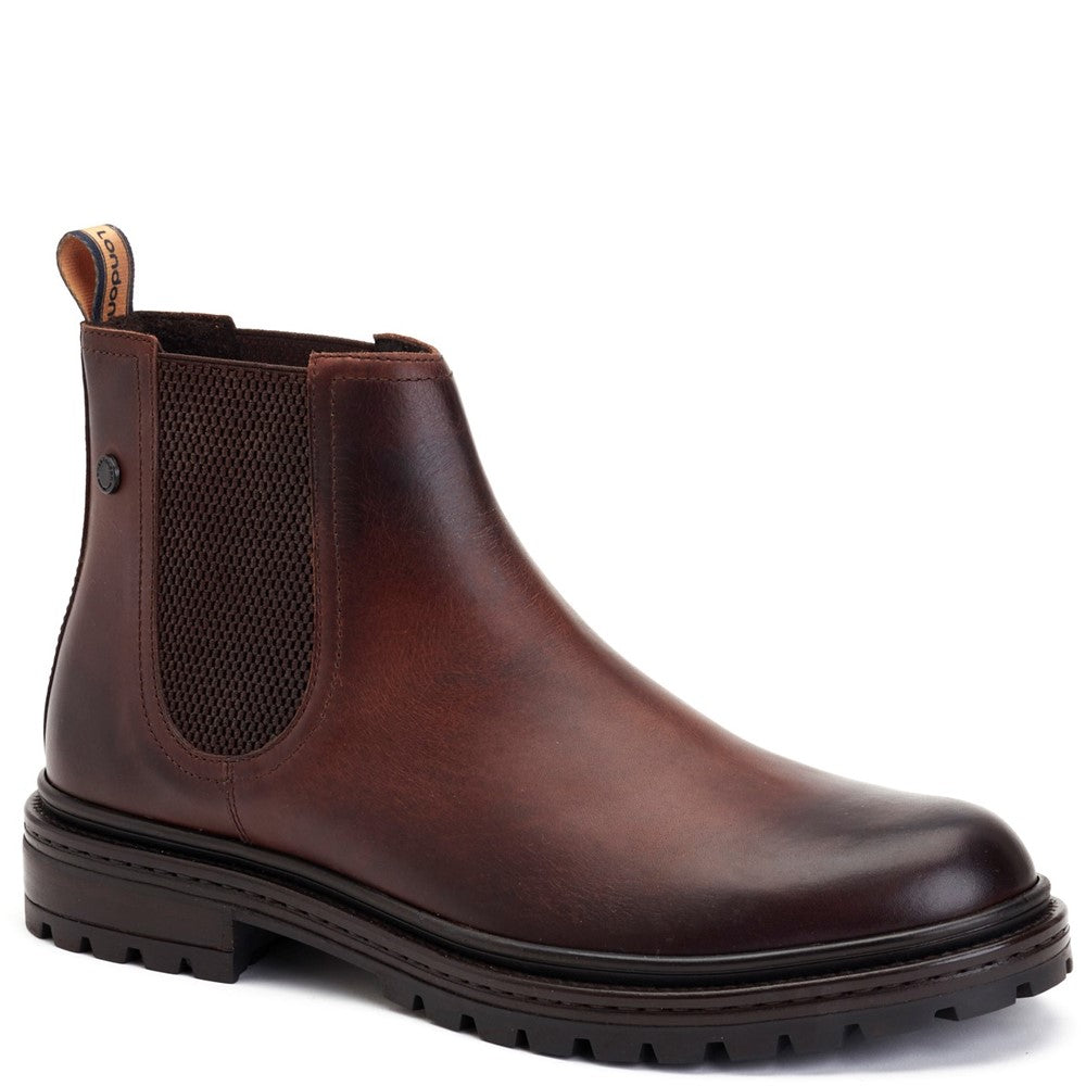 Walsh Washed Chelsea Boots Brown