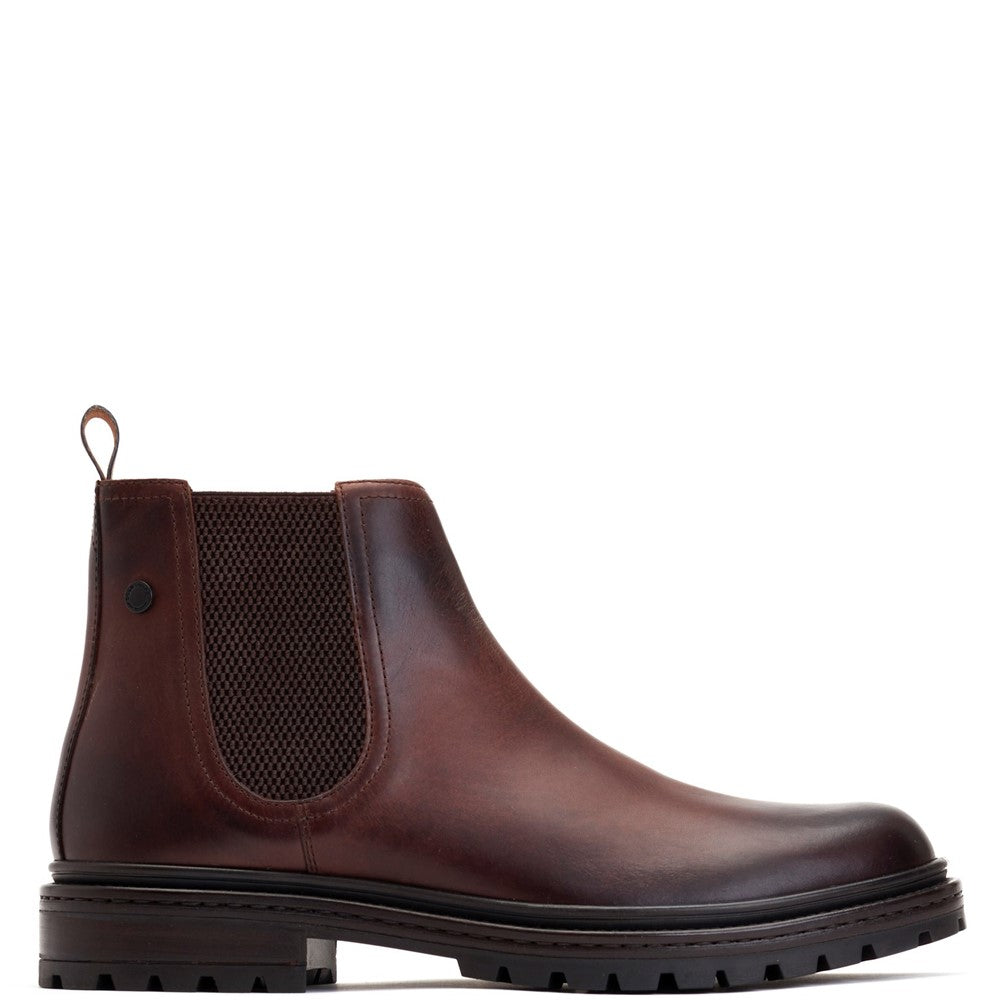 Walsh Washed Chelsea Boots Brown