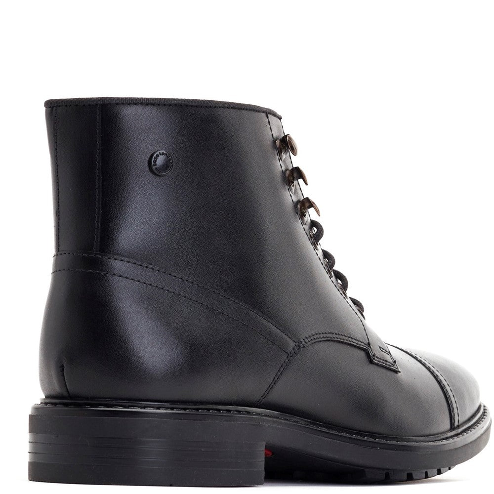 Duke Waxy Toe Cap Boots Black