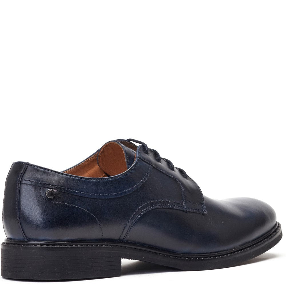 Drake Waxy Derby Shoes Navy