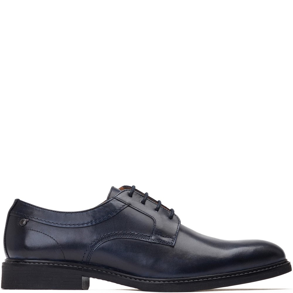 Drake Waxy Derby Shoes Navy