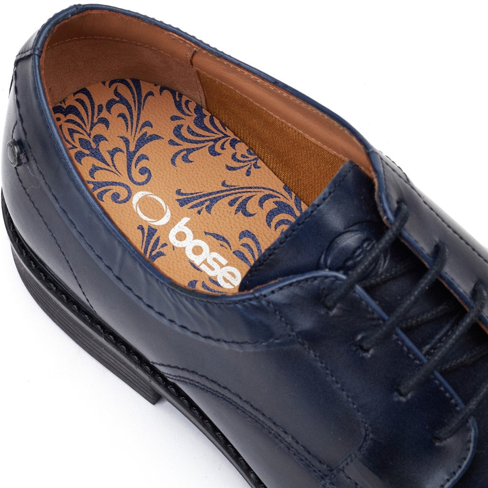 Drake Waxy Derby Shoes Navy