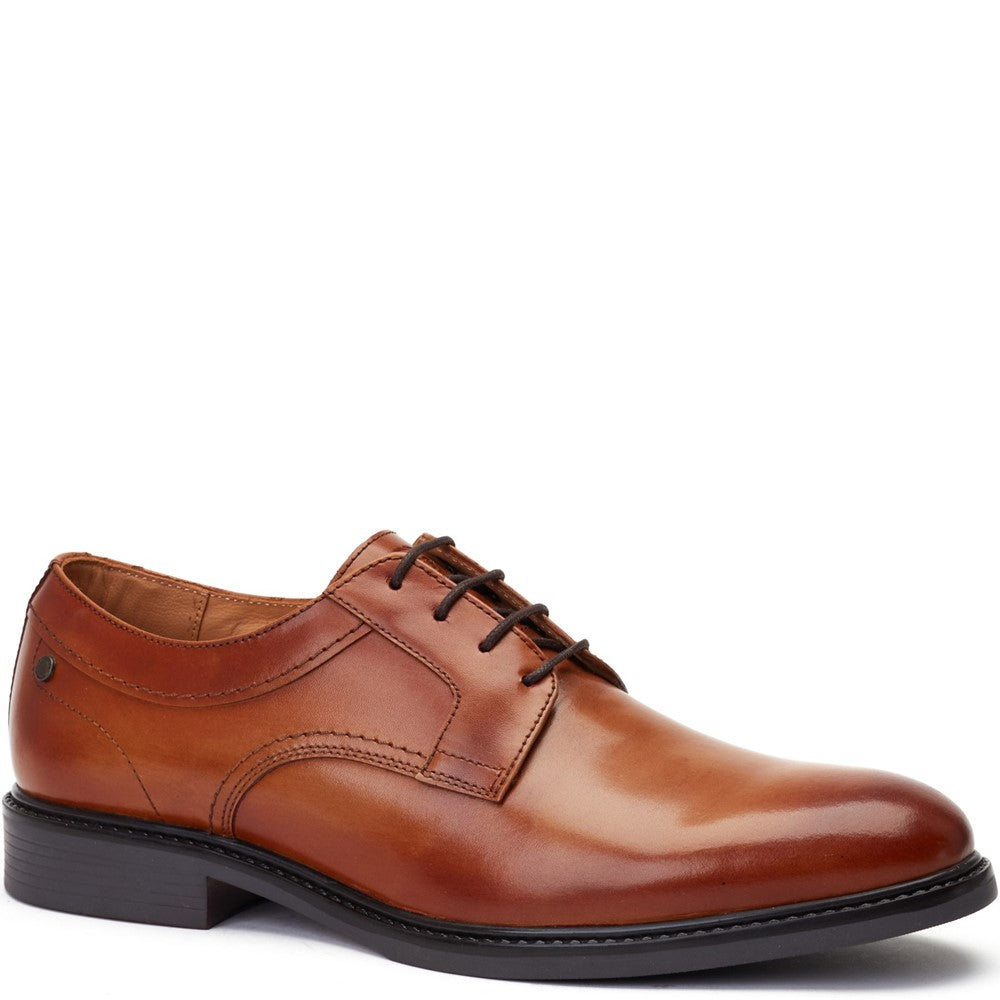 Drake Waxy Derby Shoes Tan