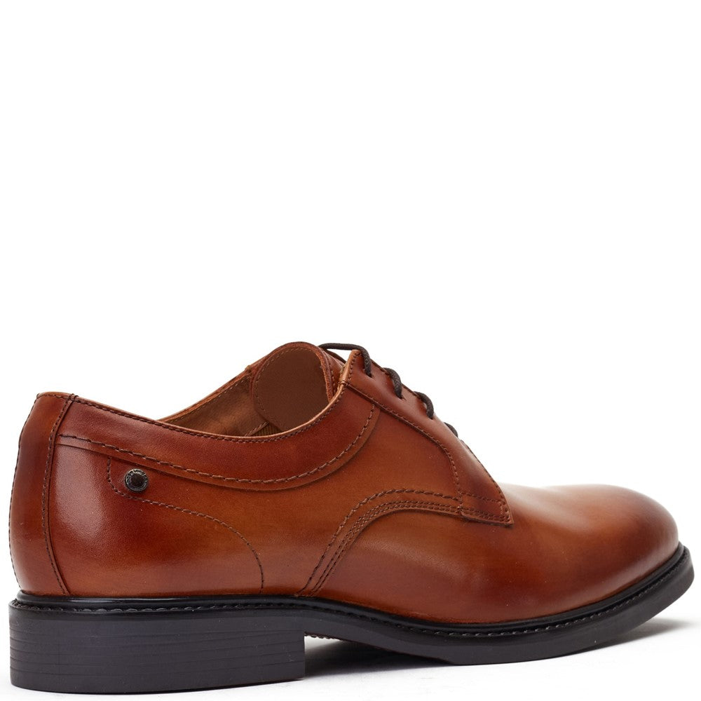 Drake Waxy Derby Shoes Tan