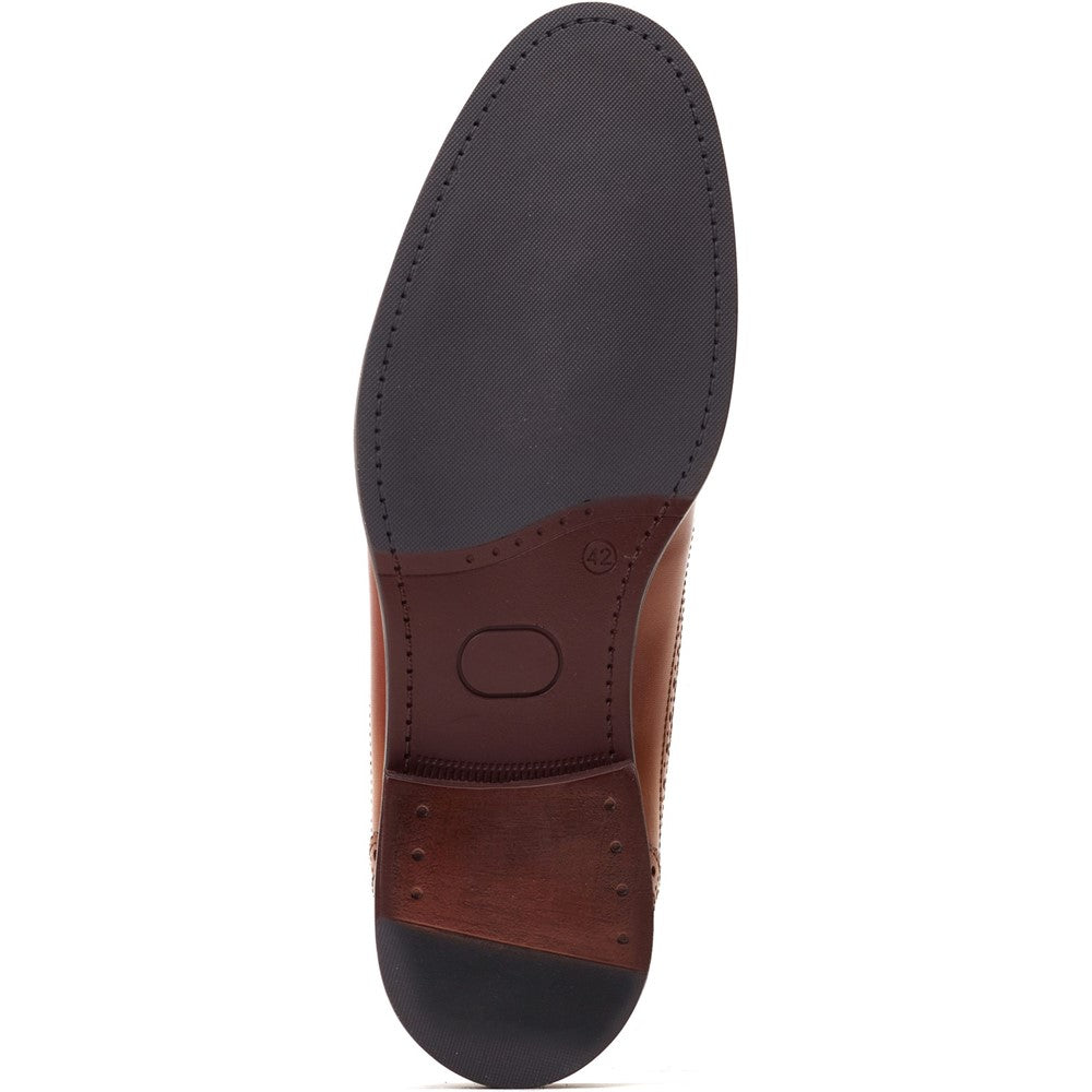 Drake Waxy Derby Shoes Tan
