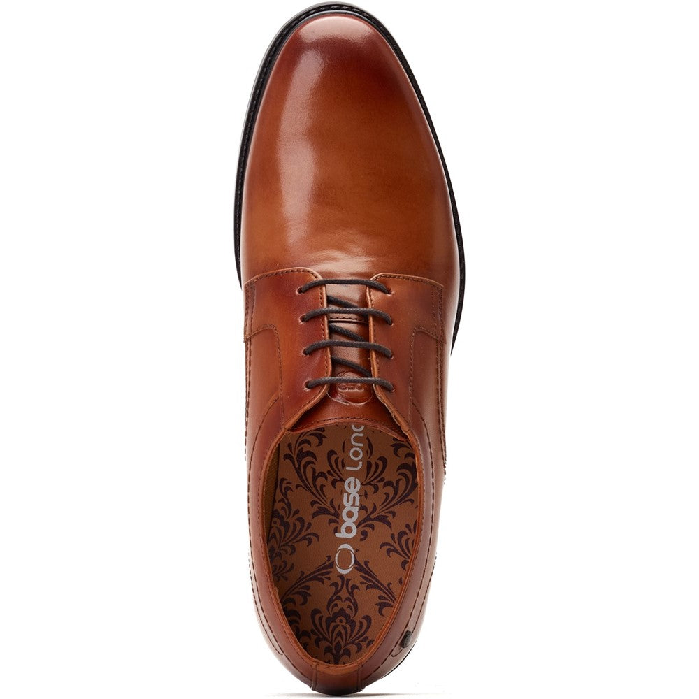 Drake Waxy Derby Shoes Tan