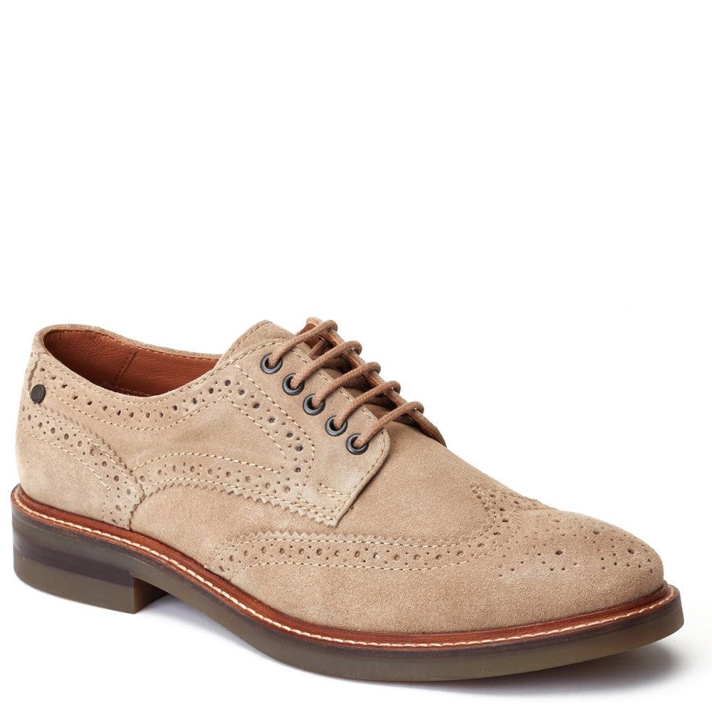 Hatfield Suede Brogue Shoes Sand