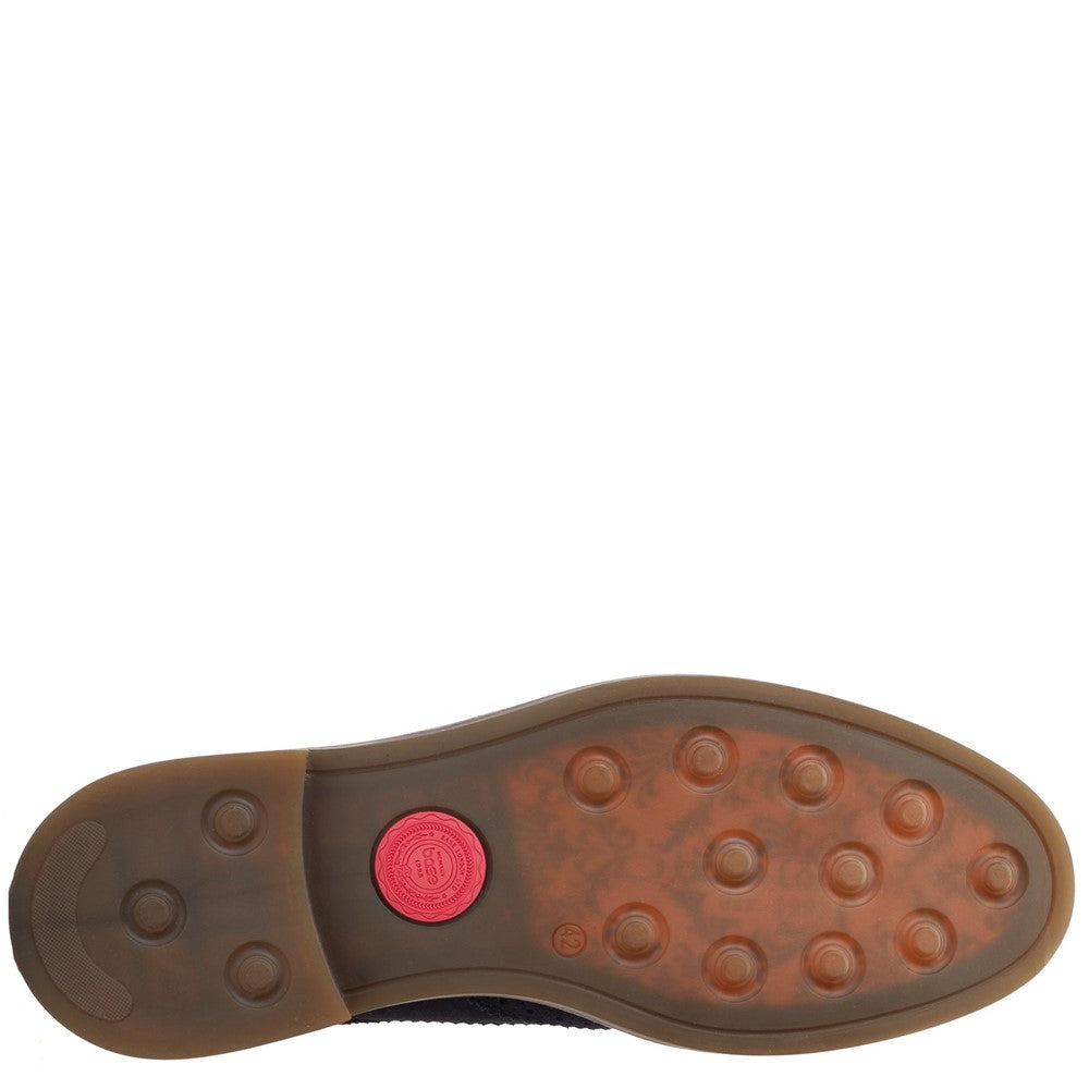 Hatfield Suede Brogue Shoes Navy