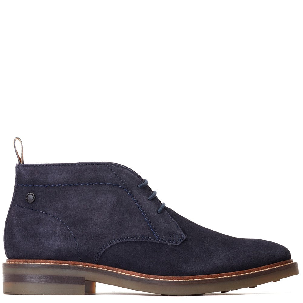 Knebworth Suede Chukka Boots Navy