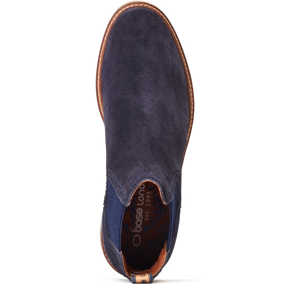 Portland Suede Chelsea Boots Navy
