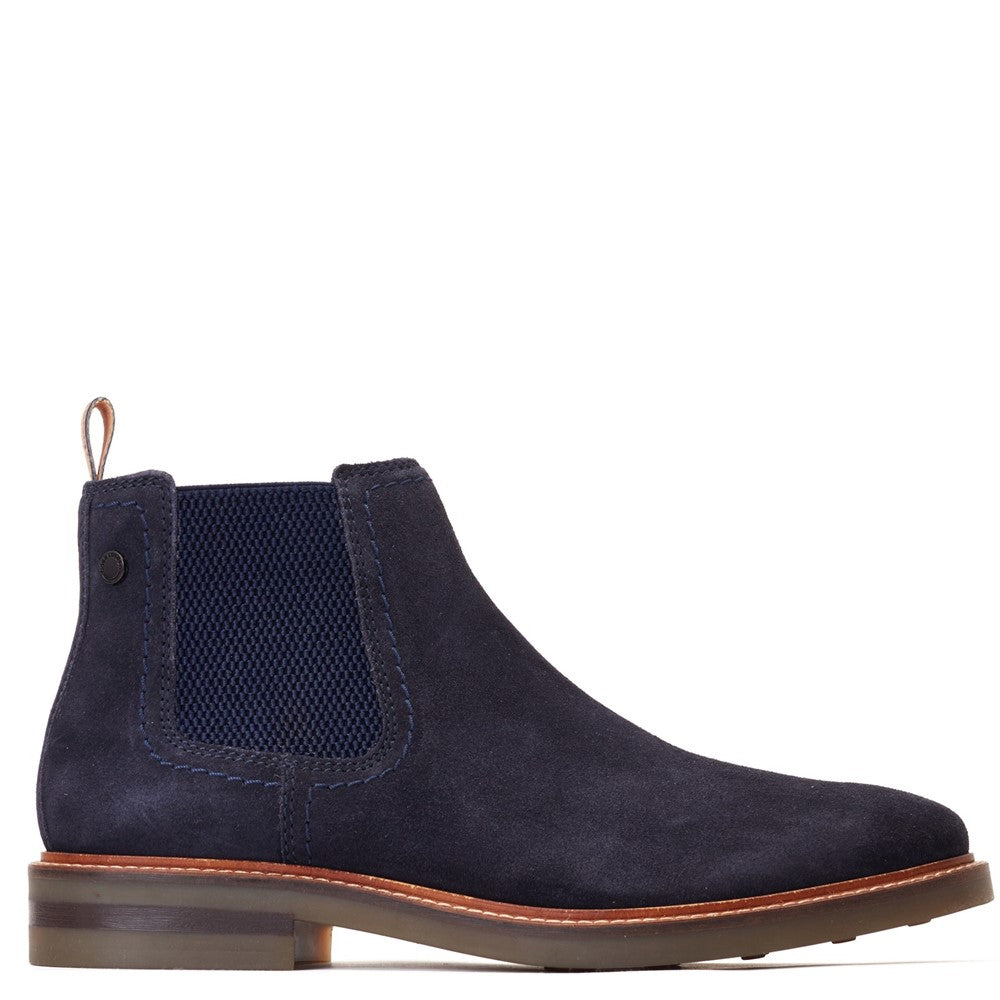 Portland Suede Chelsea Boots Navy
