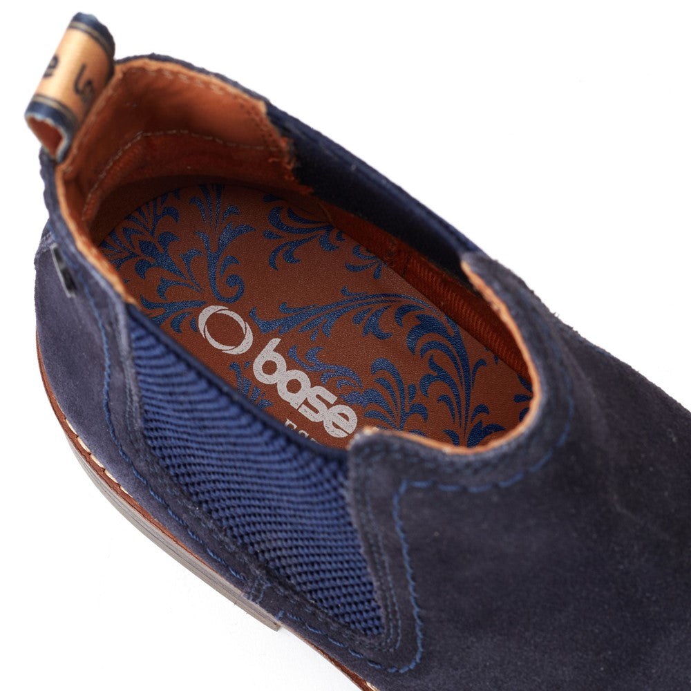 Portland Suede Chelsea Boots Navy