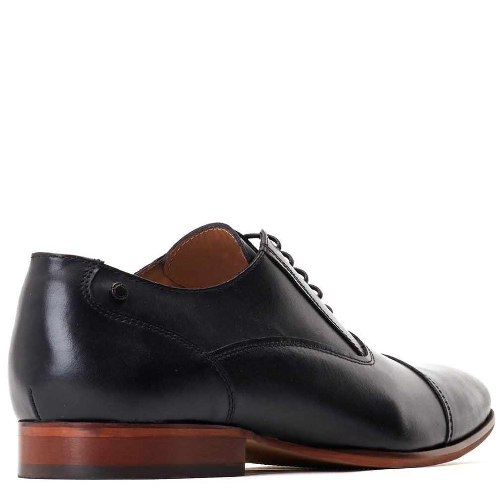 Angelo Waxy Oxford Shoes Black