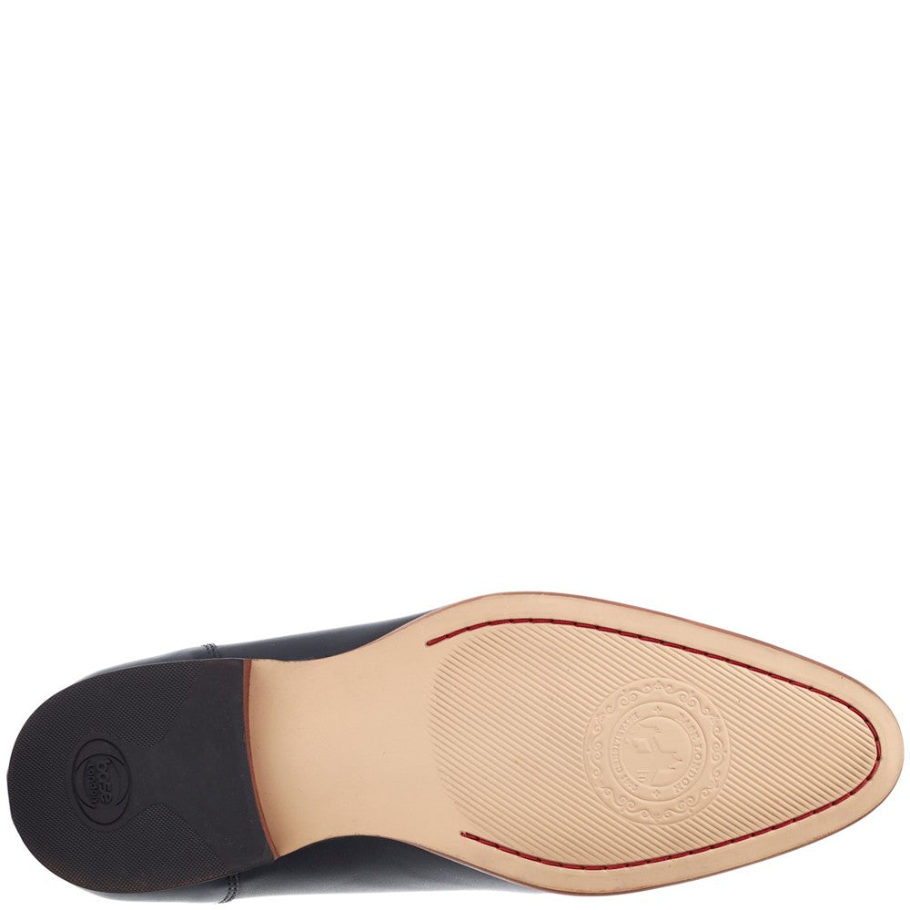 Angelo Waxy Oxford Shoes Black