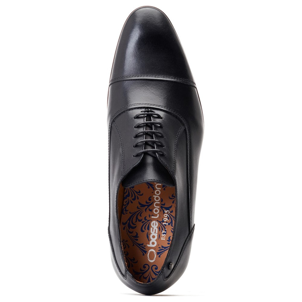 Angelo Waxy Oxford Shoes Black
