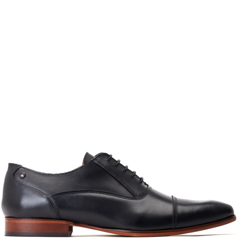 Angelo Waxy Oxford Shoes Black