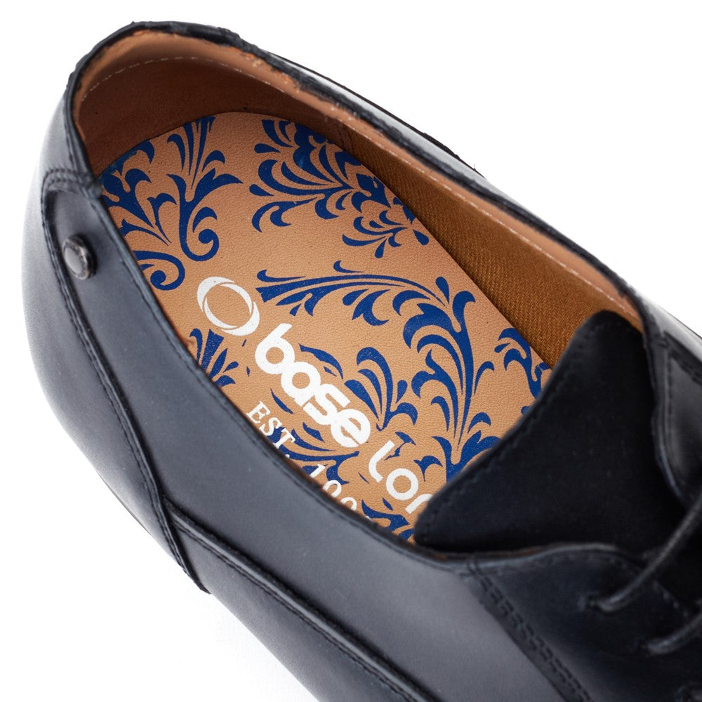 Angelo Waxy Oxford Shoes Black