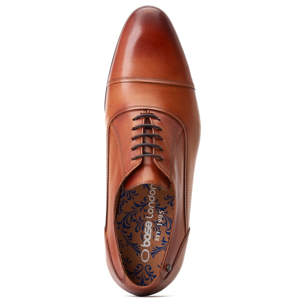 Angelo Waxy Oxford Shoes Tan
