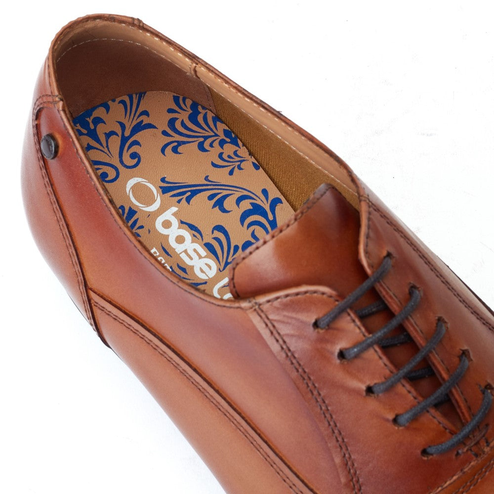 Angelo Waxy Oxford Shoes Tan