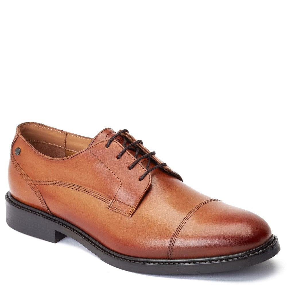 Magnus Waxy Derby Shoes Tan