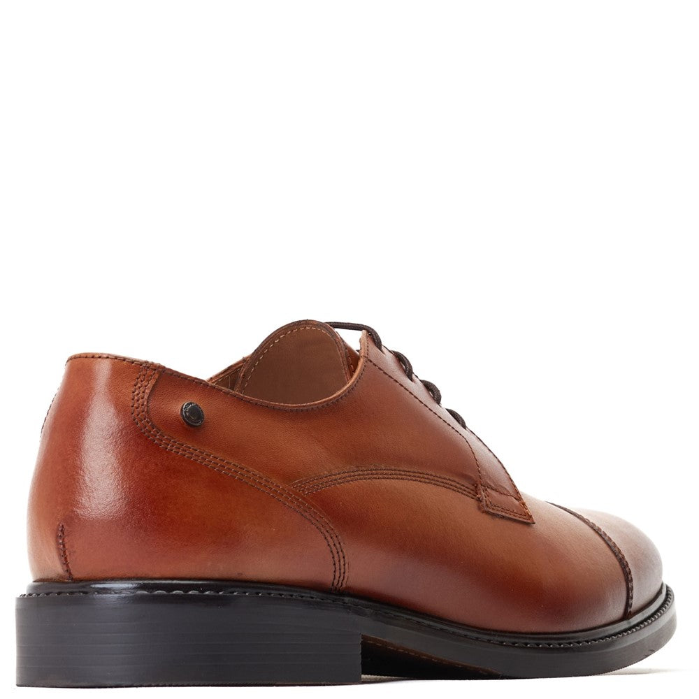 Magnus Waxy Derby Shoes Tan