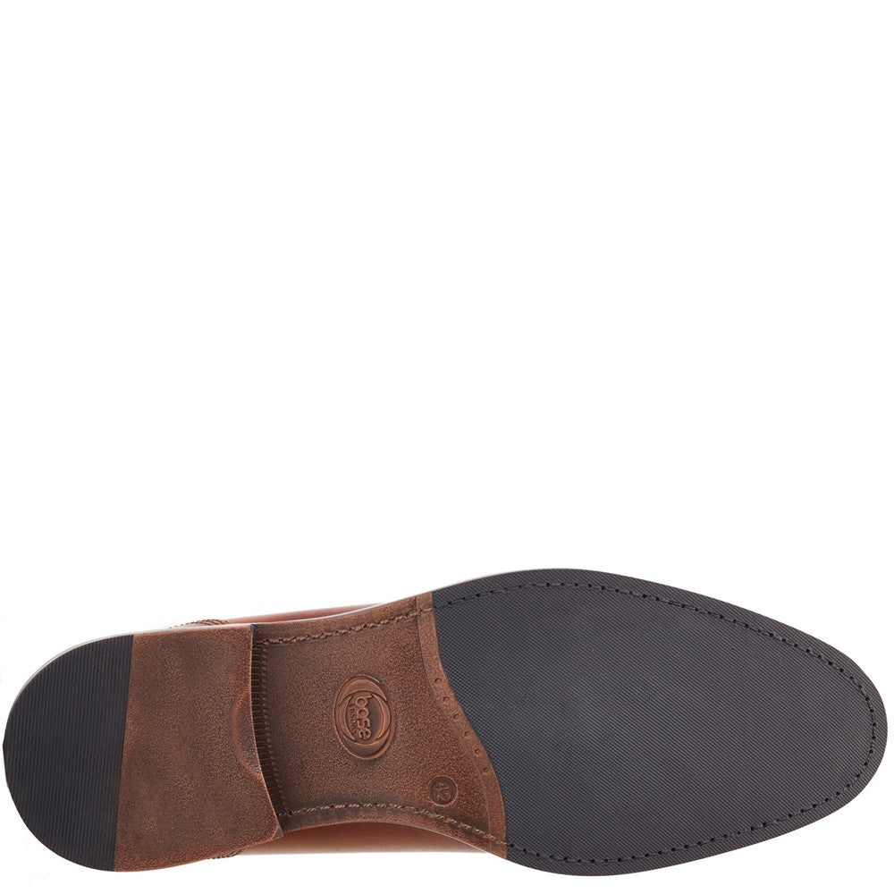 Magnus Waxy Derby Shoes Tan