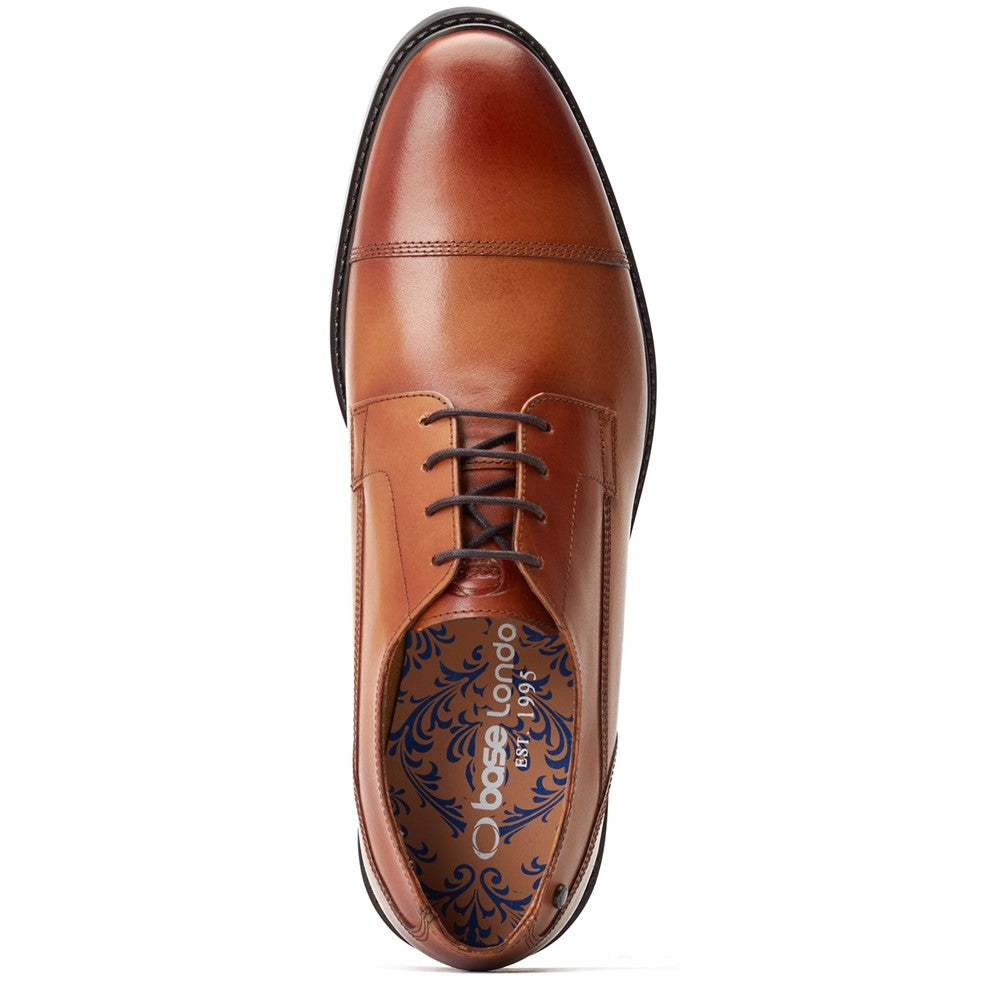 Magnus Waxy Derby Shoes Tan