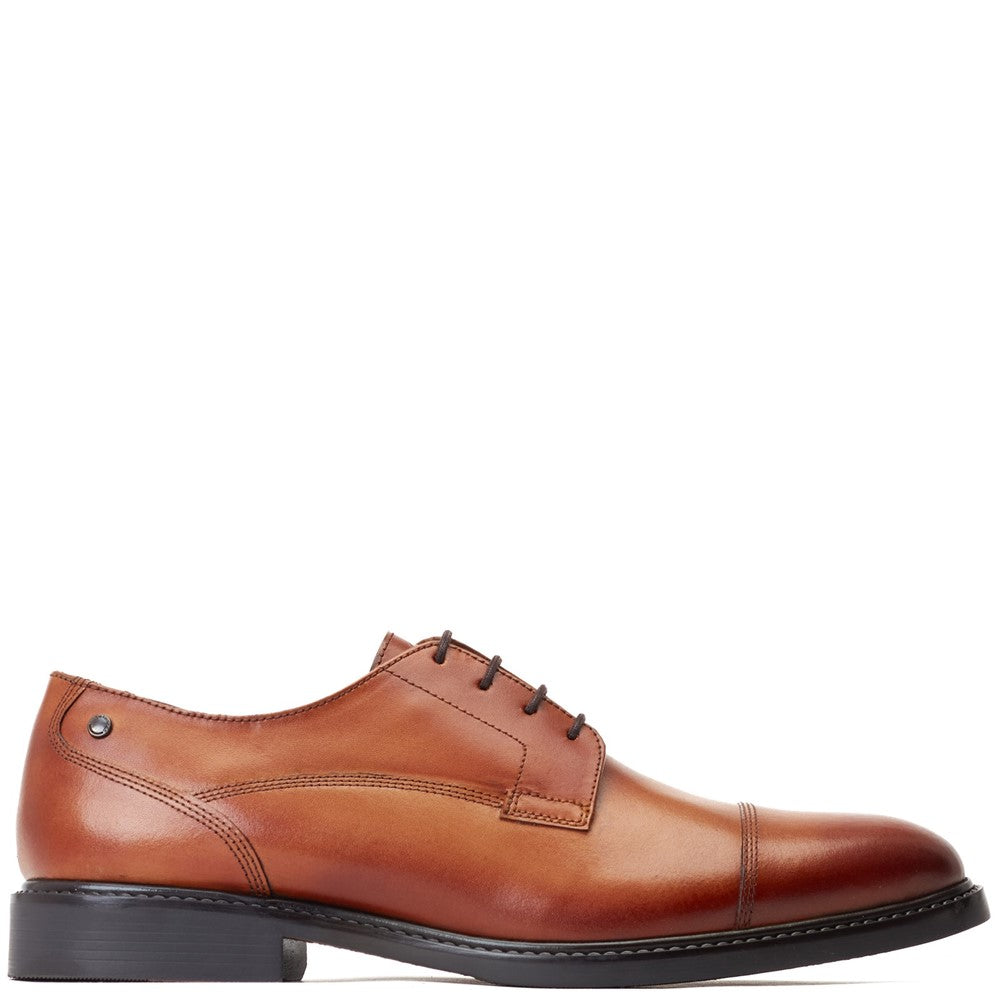 Magnus Waxy Derby Shoes Tan